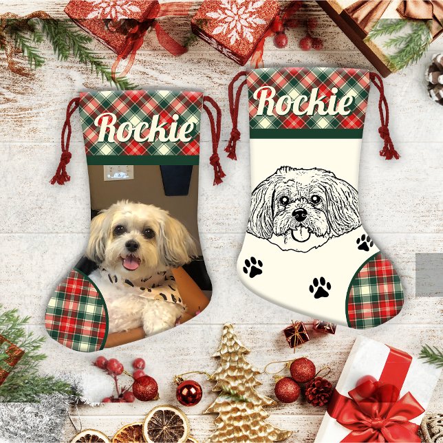 Shih Tzu Dog Personalisiert Kleiner Weihnachtsstrumpf (Von Creator hochgeladen)