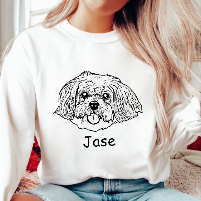 Shih Tzu Dog Personalisiert Pet Lover Sweatshirt (Von Creator hochgeladen)