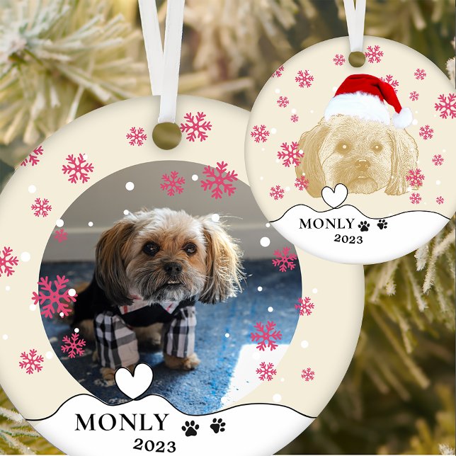 Shih Tzu Dog Personalisiert Zeichnend Hand Keramik Ornament (Von Creator hochgeladen)