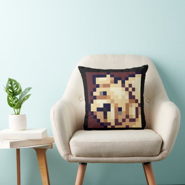 Shih Tzu dog. Pixel Art, pixelart Kissen (Stuhl )