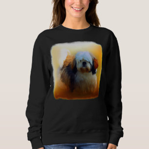 Shih Tzu Dog Portrait Sweatshirt
