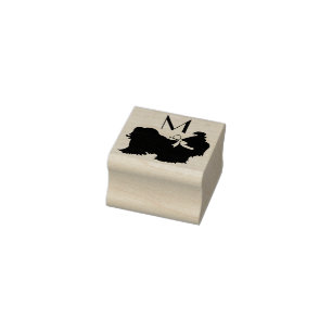 Shih-Tzu Dog Puppy Long Hair Gummistempel