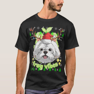 Shih Tzu Dog Santa Claus Hat Ugly Christmas X-Mas T-Shirt