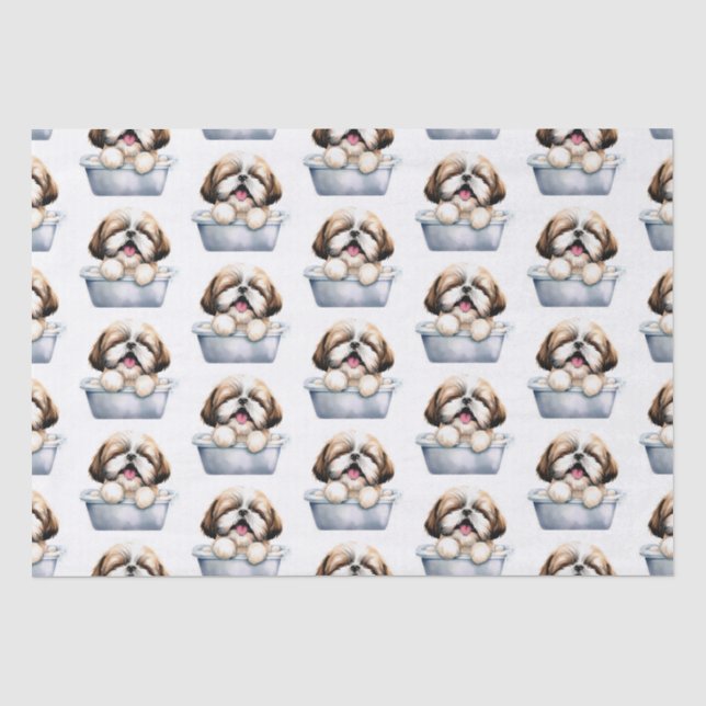 Shih Tzu Dog Seidenpapier (Vorderseite)
