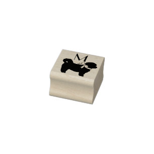 Shih Tzu Dog Welppy Teddy Bär Kurz Haar Gummistempel