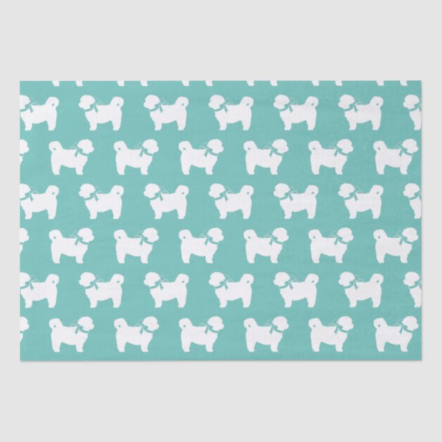 Shih Tzu Dog Welppy Teddy Bär Kurz Haar Seidenpapier (Vorderseite)