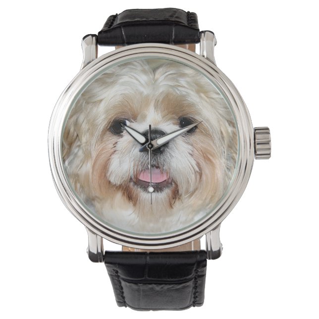 Shih Tzu face Armbanduhr (Vorderseite)