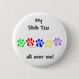Shih Tzu geht durch Sie - Schaltfläche Button