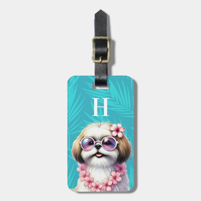 Shih Tzu-Gepäckanhänger Gepäckanhänger (Vorderseite vertikal)