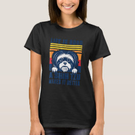 Shih Tzu Geschenke für Männer Frauen Shitzu Hund M T-Shirt