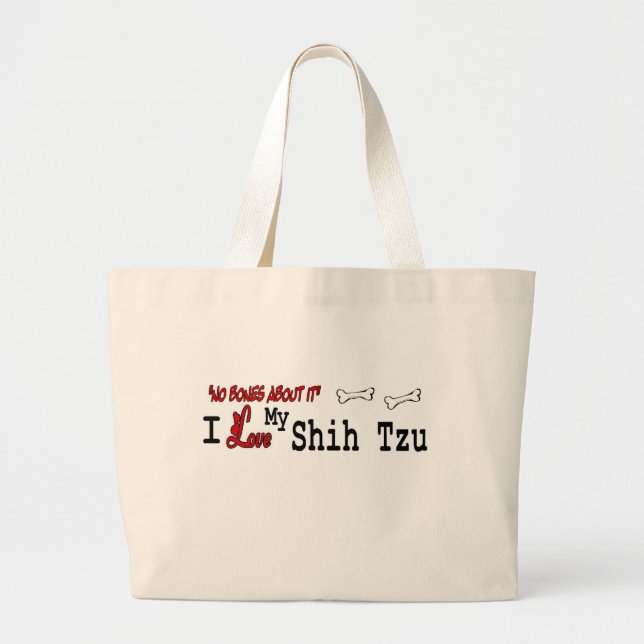 Shih Tzu Geschenke Jumbo Stoffbeutel (Vorne)