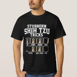 Shih Tzu Gift |Stubborn Dog Tricks Dog Lover T-Shirt