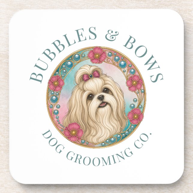 Shih Tzu Grooming Salon Untersetzer (Vorderseite)