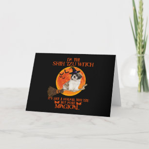 Shih Tzu Halloween Karte