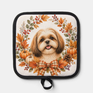 Shih Tzu Herbstkranz Topflappen