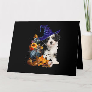 Shih Tzu Hund Hexe Und Kürbisse Halloween Erntedan Karte