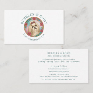 Shih Tzu Hund Hundesalon Visitenkarte