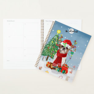 Shih Tzu Hund im Schnee Weihnachten Planer