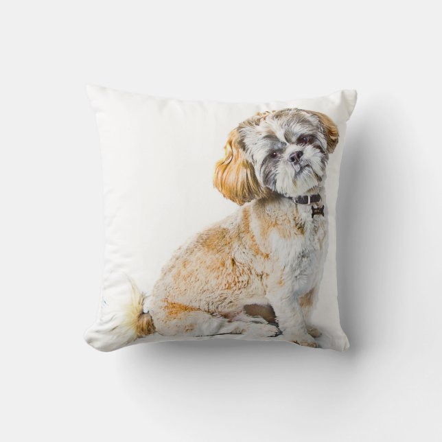 Shih Tzu Hund Kissen (Vorderseite)