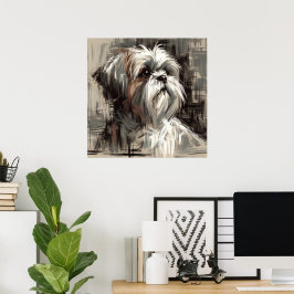 Shih Tzu Hund Kunstposter Poster