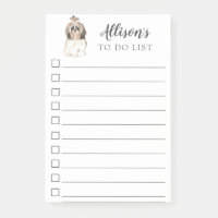 Shih tzu Hund personalisiert Liste tun