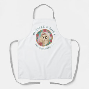 Shih Tzu Hund Pflege Schürze Deluxe Weiß