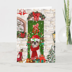 Shih Tzu Hund Weihnachten  Karte
