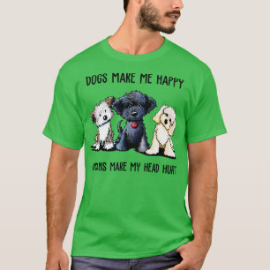 Shih Tzu Hunde machen mich glücklich, Menschen mac T-Shirt