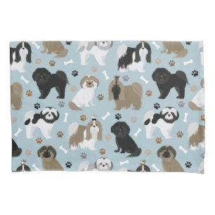Shih Tzu Hunde Paws and Bones Kissenbezug