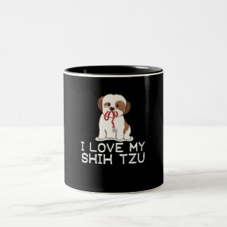 Shih Tzu | I Liebe My Shih Tzu Zweifarbige Tasse
