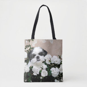 Shih Tzu in den Rosen Tasche