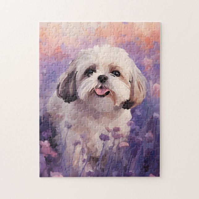 Shih Tzu in Lavender field (Vertikal)