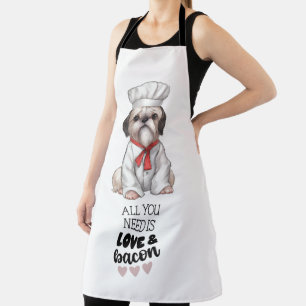 Shih Tzu Koch Liebe & Bacon Schürze