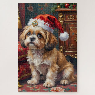Shih Tzu königliche Weihnachts-Toupet-Mütze