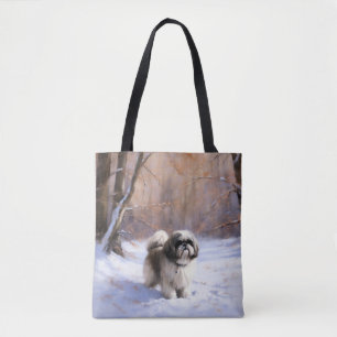 Shih Tzu Let It Snow Weihnachten Tasche