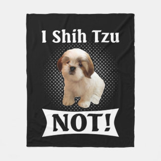 Shih Tzu Liebe Niedlich Funny Shih Tzu Fleecedecke