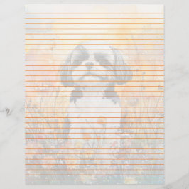 Shih Tzu Lined - 8,5" x 11" Stationierblech