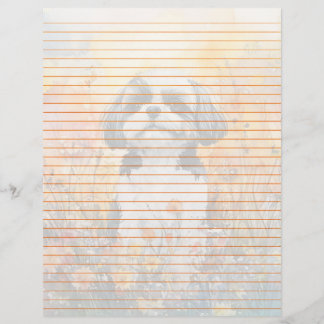 Shih Tzu Lined - 8,5" x 11" Stationierblech