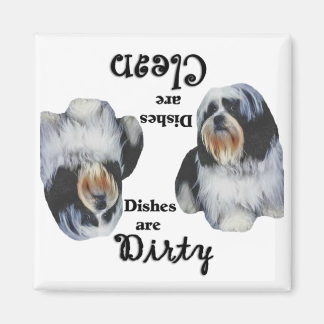 Shih Tzu Lovers Dishwasher Magnet (Vorne)