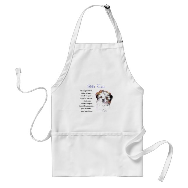 Shih Tzu Lovers Geschenke Schürze (Vorne)