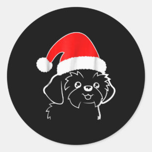 Shih Tzu Lovers Shih Tzu Ugly Weihnachtsgeschenk Runder Aufkleber