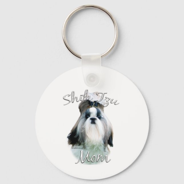 Shih Tzu Mama 2 Schlüsselanhänger (Vorderseite)
