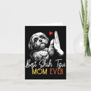 Shih tzu Mama immer lustiger Hund Mama Muttertag  Karte