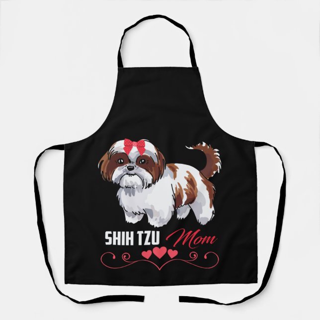 Shih Tzu Mama Niedlich Shih Tzu Dog Mama Schürze (Vorderseite)