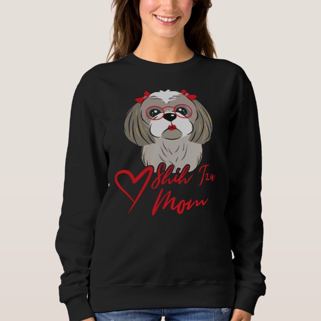 Shih Tzu Mama Sweatshirt (Vorderseite)