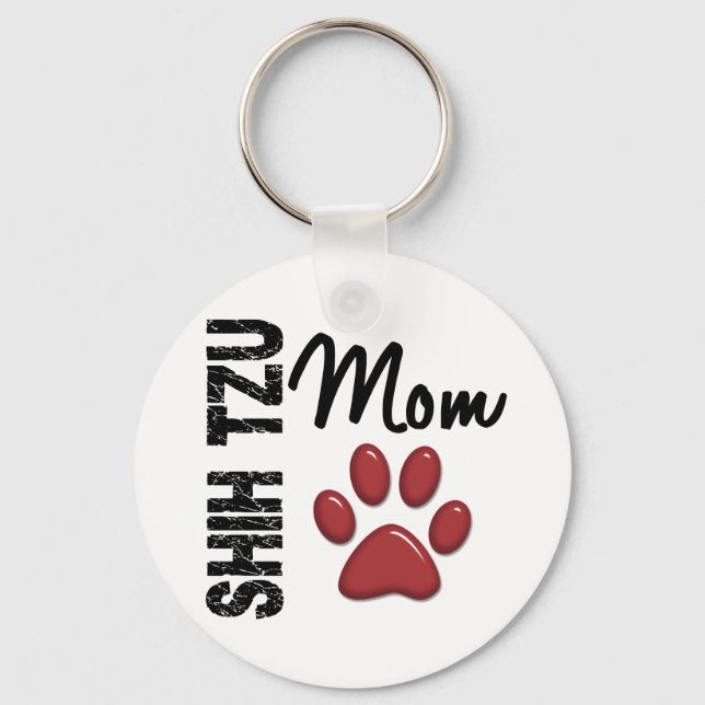 Shih Tzu Mom 2 Schlüsselanhänger (Vorderseite)