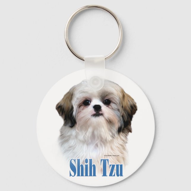 Shih Tzu Name Schlüsselanhänger (Vorderseite)