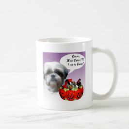Shih Tzu (natürlich) Halloween Candy Kaffeetasse