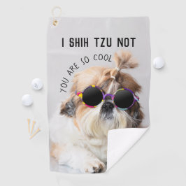 Shih Tzu Nicht lustige niedliche Hunde Liebhaber C Golfhandtuch