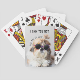 Shih Tzu Nicht lustige niedliche Hunde Liebhaber C Spielkarten